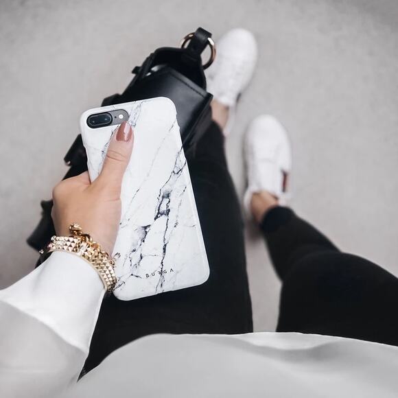 Burga Accessories - Burga White Gray Black Marble iPhone Snap Case 11 Pro Max NWT